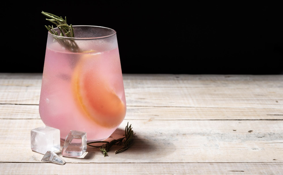 Rosemary Peach Cannabliss Mocktail